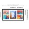 Black Finish Collage Frame - White Mat, 20 Frame Sizes to Choose From, UV Acrylic, Wall Hanging Hardware, Vertical or Horizontal Display